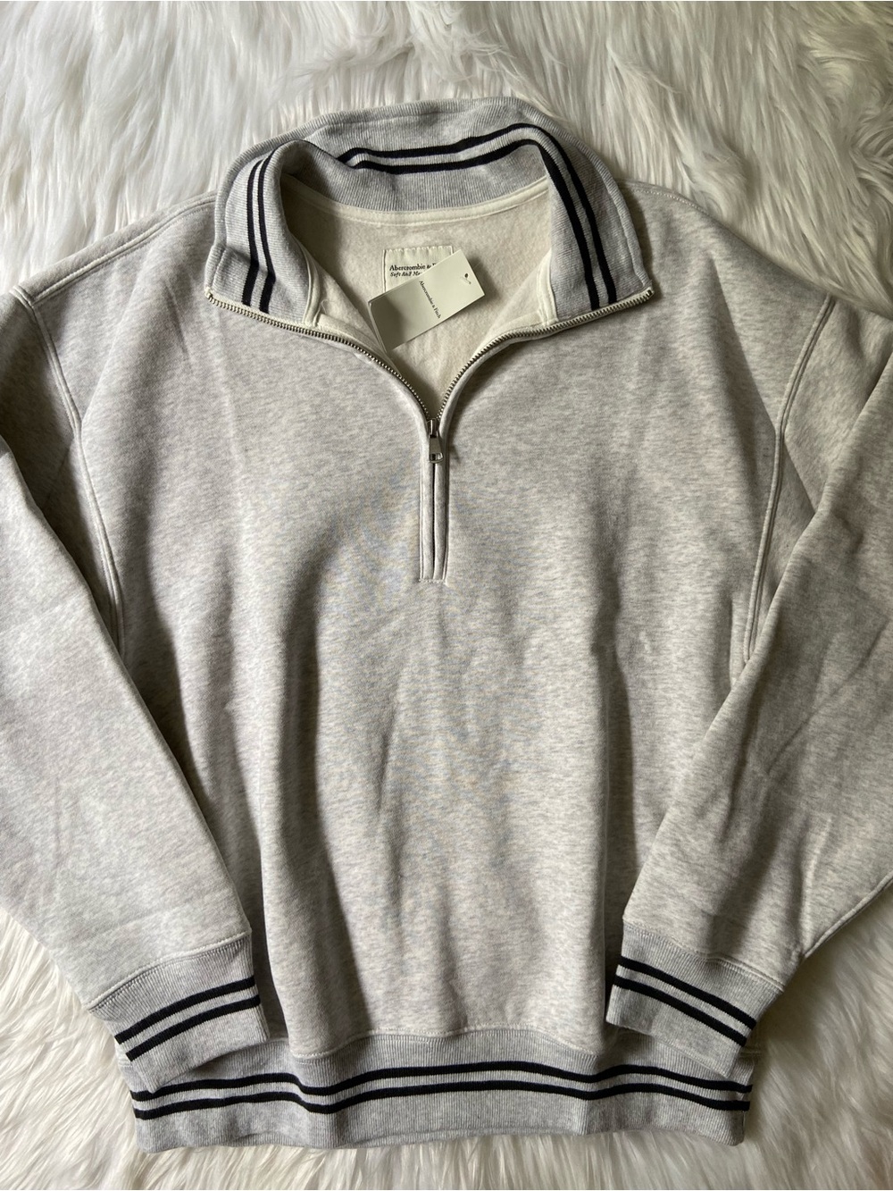 oversized sunday half-zip set - Picture 2 of 7